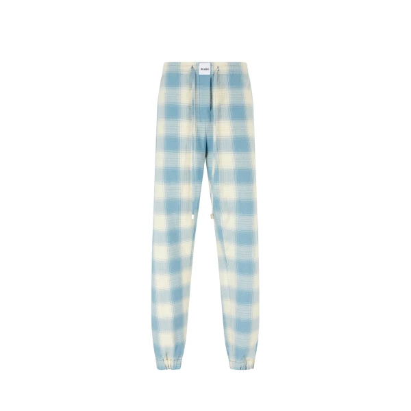 The Attico Light Blue And White Long Pant