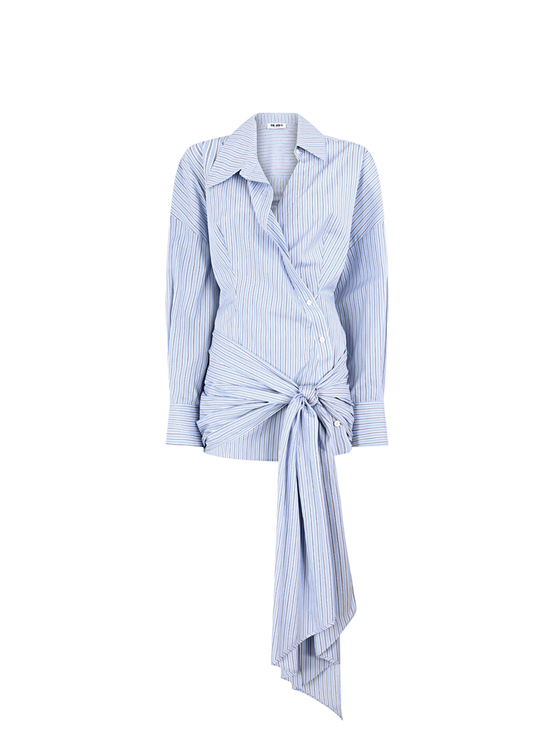 The Attico Light Blue And White Mini Dress - The Attico Dresses - Designed by Gilda Ambrosio & Giorgia Tordini - Shop at Coveti The Attico Light Blue And White Mini Dress - The Attico Dresses - Designed by Gilda Ambrosio & Giorgia Tordini - Shop at Coveti