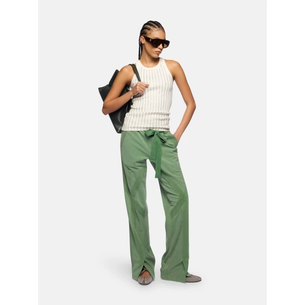 The Attico Light Green Long Pant, view 2