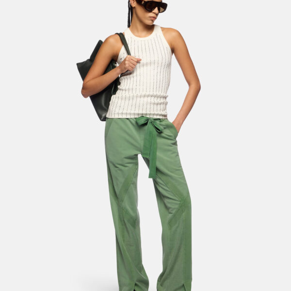The Attico Light Green Long Pant - The Attico Pants - Designed by Gilda Ambrosio & Giorgia Tordini - Shop at Coveti