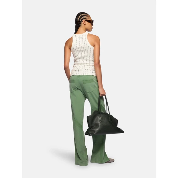 The Attico Light Green Long Pant, view 3