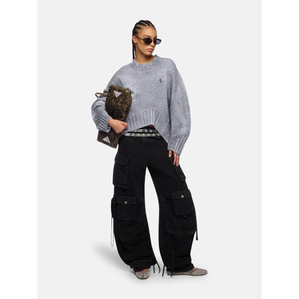 The Attico Light Grey Sweater, view 2