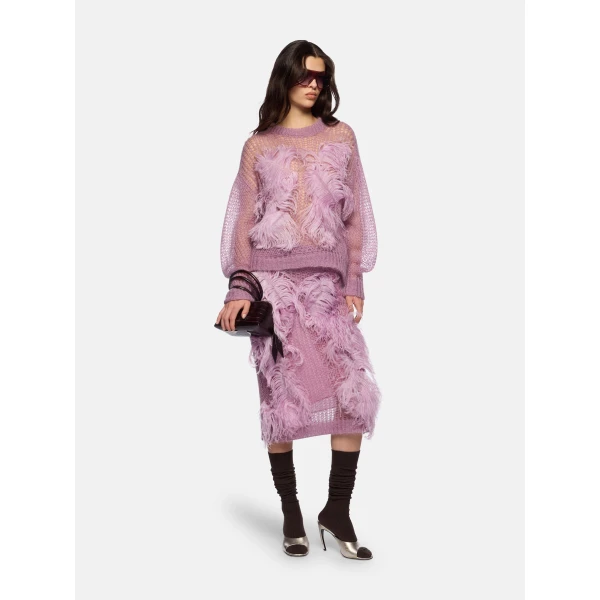 The Attico Light Mauve Sweater, view 2