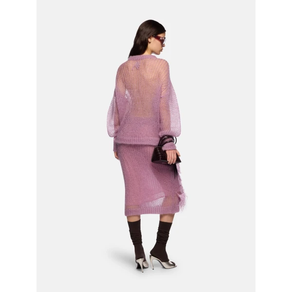 The Attico Light Mauve Sweater, view 3