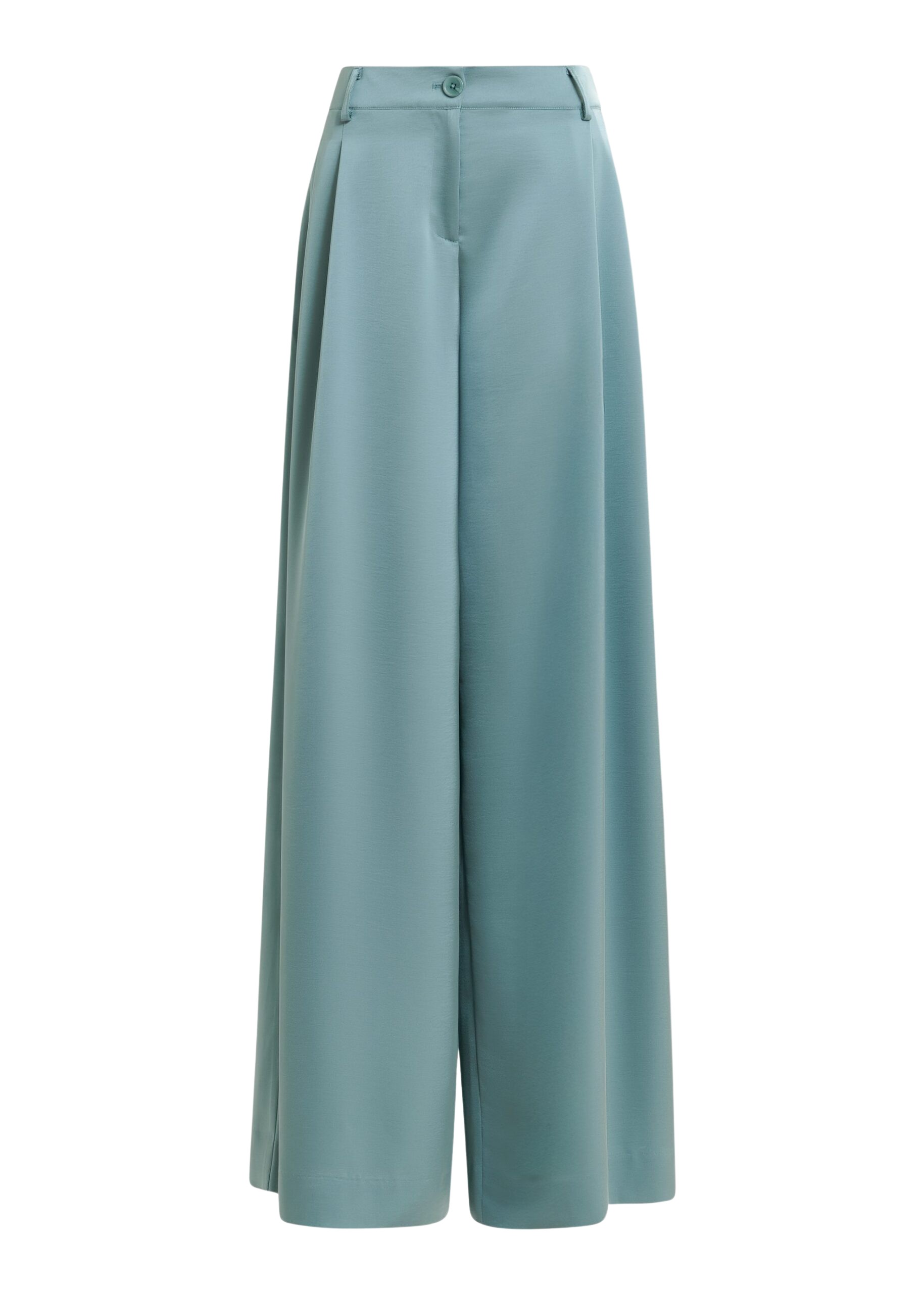Essentiel Antwerp Light blue wide-leg satin pants