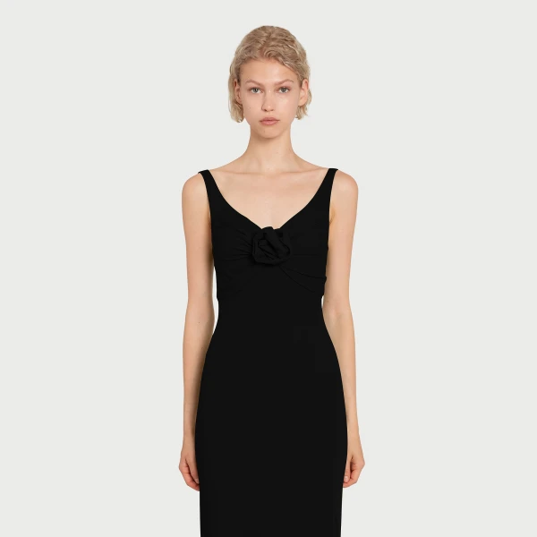 Giambattista Valli Long Black Trumpet Dress - Giambattista Valli Dresses - Romantic Couture - Shop at Coveti