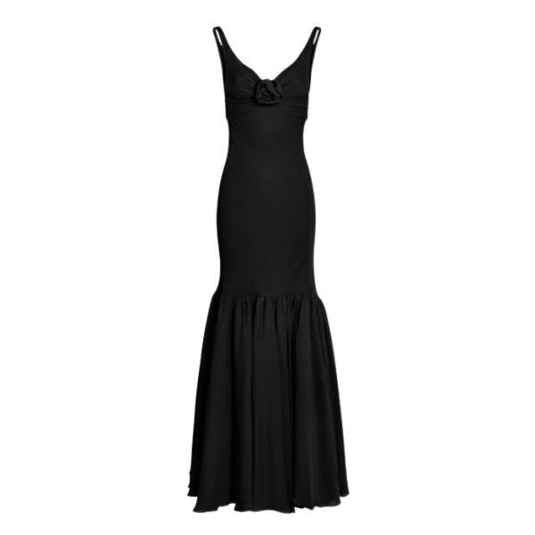 Giambattista Valli Long Black Trumpet Dress - Giambattista Valli Dresses - Romantic Couture - Shop at Coveti