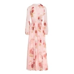 Giambattista Valli Long Blossoms Pink Silk Dress - Giambattista Valli Dresses - Romantic Couture - Shop at Coveti