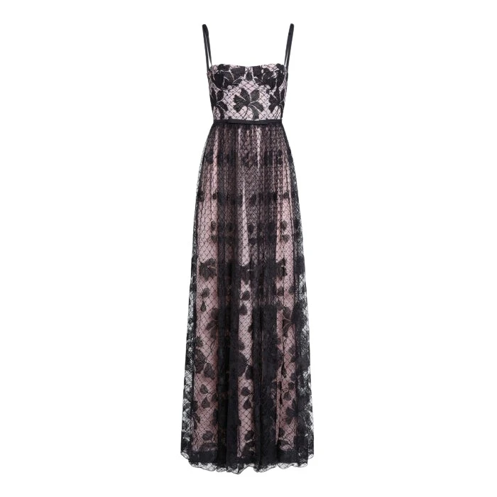 Long-Corset-Dress-In-Tulle-With-Floral-Embroidery-Giambattista-Valli-Dresses-688785_nobg Giambattista Valli Long Corset Dress In Tulle With Floral Embroidery - Giambattista Valli Dresses - Romantic Couture - Shop at Coveti