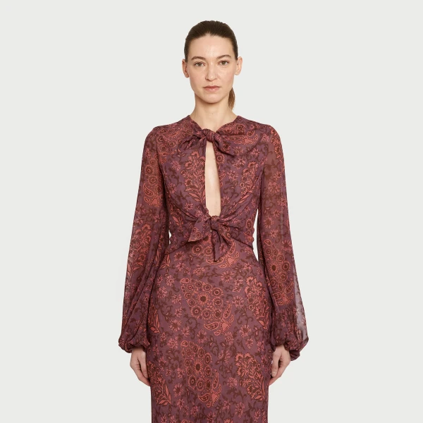 Giambattista Valli Long Cotton Paisley Field Dress - Giambattista Valli Dresses - Romantic Couture - Shop at Coveti