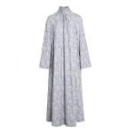 Giambattista Valli Long Gray Dress In Chinoiserie Embroidered Wool - Giambattista Valli Dresses - Romantic Couture - Shop at Coveti