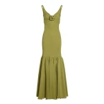 Giambattista Valli Long Green Trumpet Dress - Giambattista Valli Dresses - Romantic Couture - Shop at Coveti