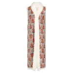 Giambattista Valli Long Ikat Jacquard Sleeveless Coat - Giambattista Valli Coats - Romantic Couture - Shop at Coveti