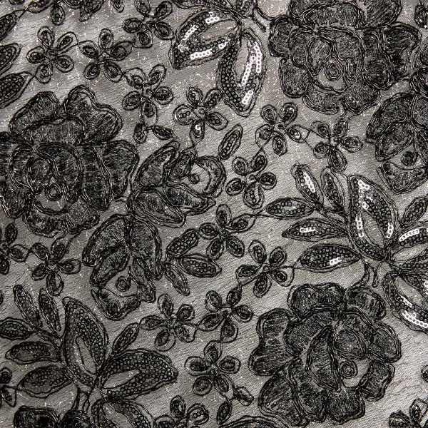 Giambattista Valli Long Kaftan Dress With Shimmering Black Embroidery - Giambattista Valli Dresses - Romantic Couture - Shop at Coveti
