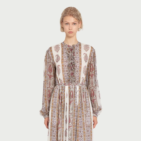 Giambattista Valli Long Paisley Silk Dress - Giambattista Valli Dresses - Romantic Couture - Shop at Coveti