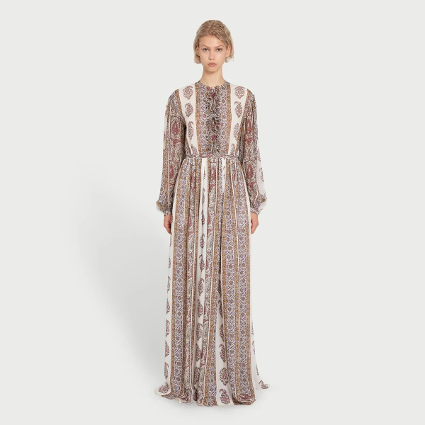 Giambattista Valli Long Paisley Silk Dress - Giambattista Valli Dresses - Romantic Couture - Shop at Coveti