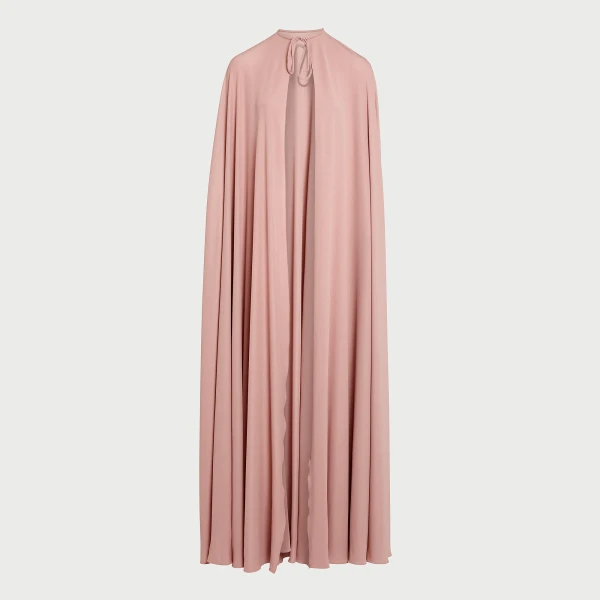 Giambattista Valli Long Pink Dress With Cape - Giambattista Valli Dresses - Romantic Couture - Shop at Coveti