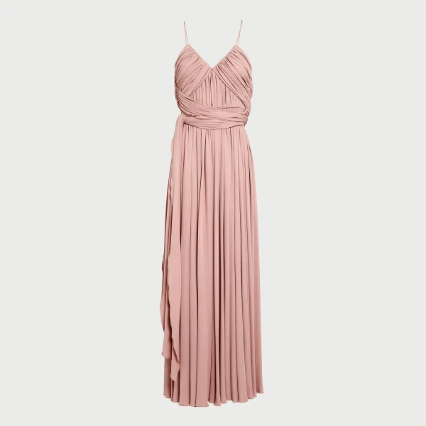 Giambattista Valli Long Pink Dress With Cape - Giambattista Valli Dresses - Romantic Couture - Shop at Coveti
