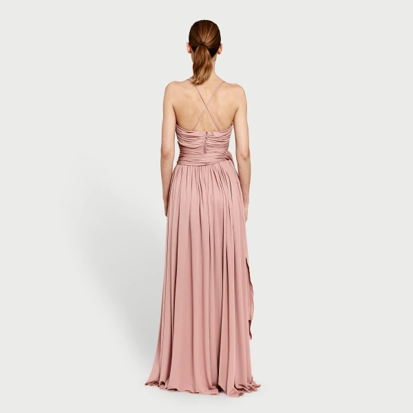 Giambattista Valli Long Pink Dress With Cape - Giambattista Valli Dresses - Romantic Couture - Shop at Coveti