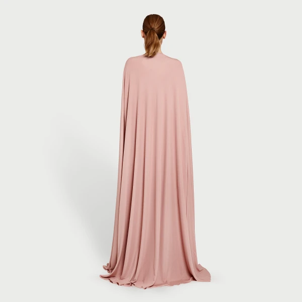 Giambattista Valli Long Pink Dress With Cape - Giambattista Valli Dresses - Romantic Couture - Shop at Coveti