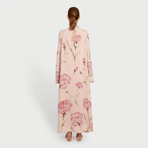Giambattista Valli Macro Carnation Pink Kaftan Dress - Giambattista Valli Dresses - Romantic Couture - Shop at Coveti
