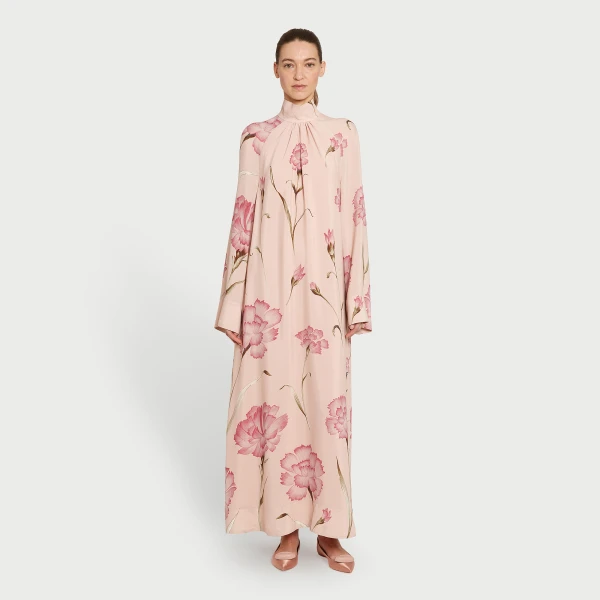 Giambattista Valli Macro Carnation Pink Kaftan Dress - Giambattista Valli Dresses - Romantic Couture - Shop at Coveti