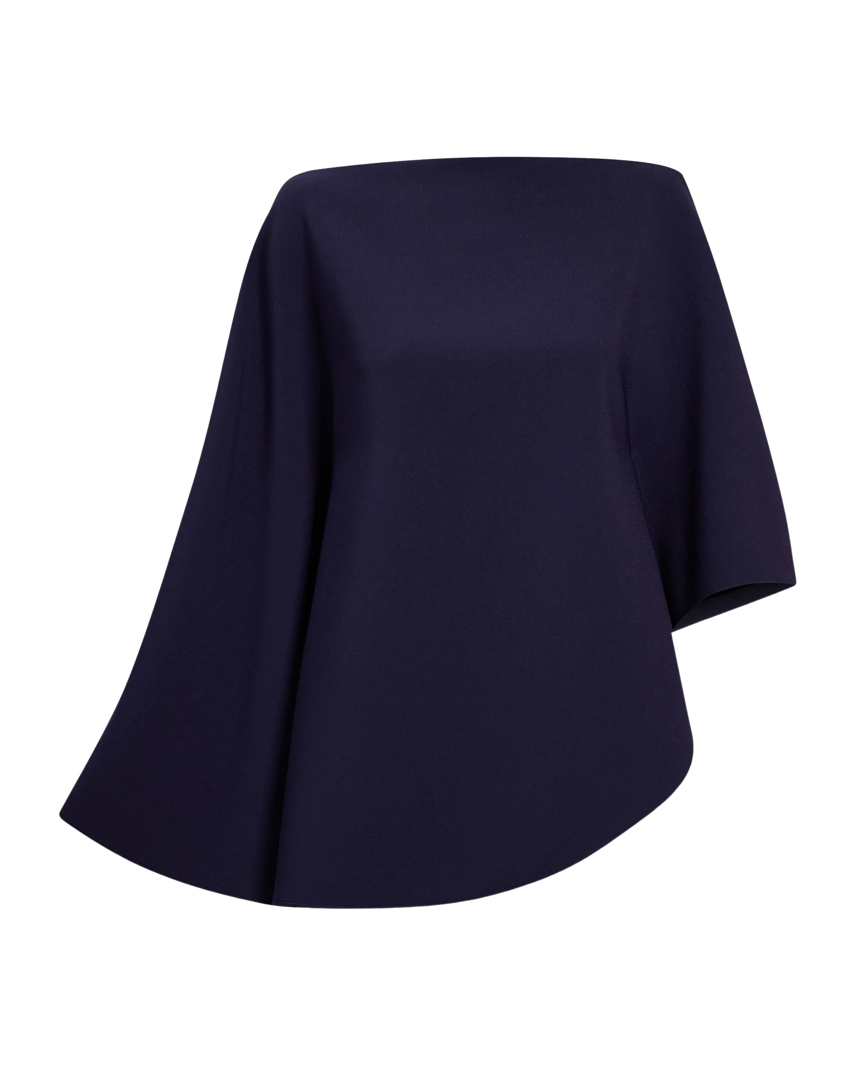 Safiyaa Marcella Top in Azurite - Safiyaa Tops - Heavy Crepe Cape Gown - Shop at Coveti