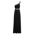 Giambattista Valli Maxi Asymmetrical Black Dress In Lace - Giambattista Valli Dresses - Romantic Couture - Shop at Coveti