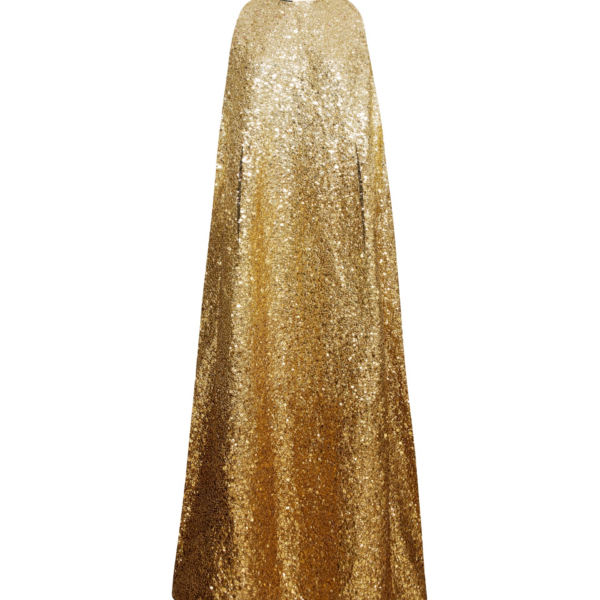 Oscar de la Renta Metallic Ombré Sequin Embroidered Caftan - Oscar de la Renta Dresses - American Couture - Shop at Coveti