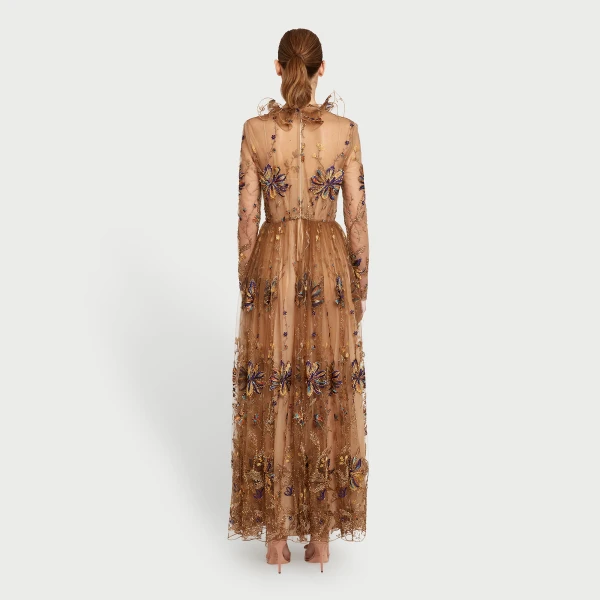 Giambattista Valli Midi Kaleido-Flower Embroidered Tulle Dress - Giambattista Valli Dresses - Romantic Couture - Shop at Coveti