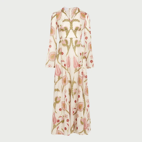 Giambattista Valli Midi Suzani Tribute Kaftan - Giambattista Valli Dresses - Romantic Couture - Shop at Coveti