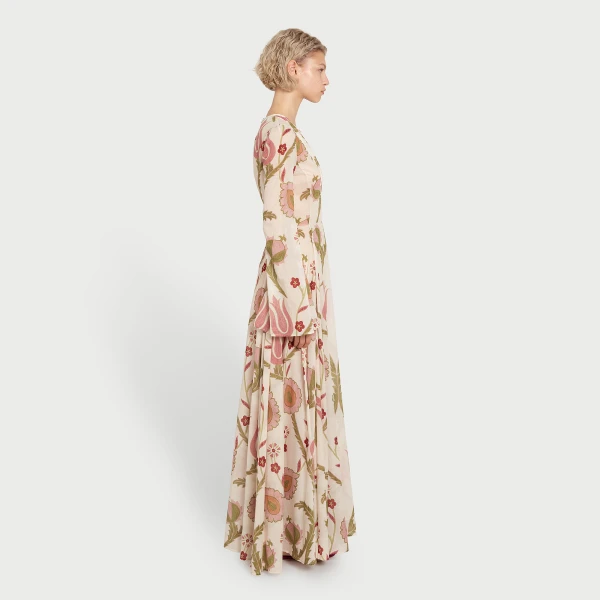 Giambattista Valli Midi Suzani Tribute Kaftan - Giambattista Valli Dresses - Romantic Couture - Shop at Coveti
