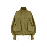 The Attico Military Green Bomber - The Attico Jackets - Designed by Gilda Ambrosio & Giorgia Tordini - Shop at Coveti