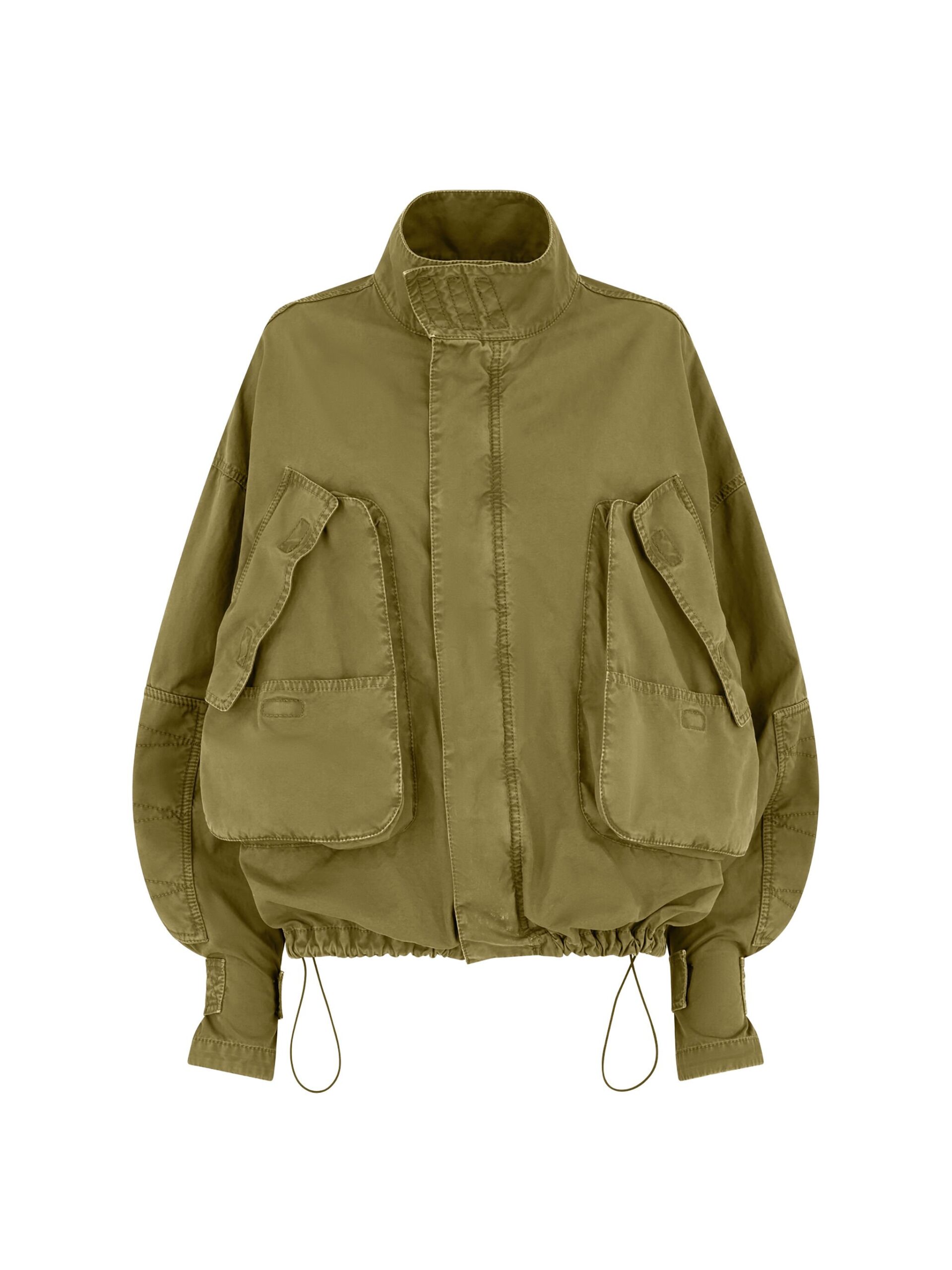 The Attico Military Green Bomber | The Attico Luxury Jackets | Coveti