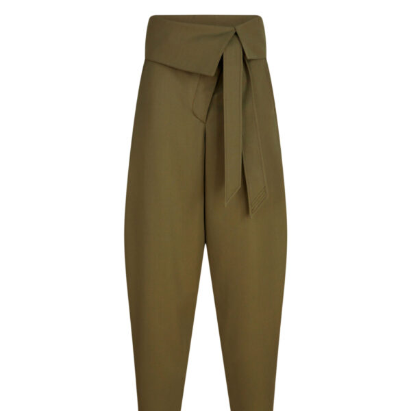 The Attico Military Green Long Pant - The Attico Pants - Designed by Gilda Ambrosio & Giorgia Tordini - Shop at Coveti