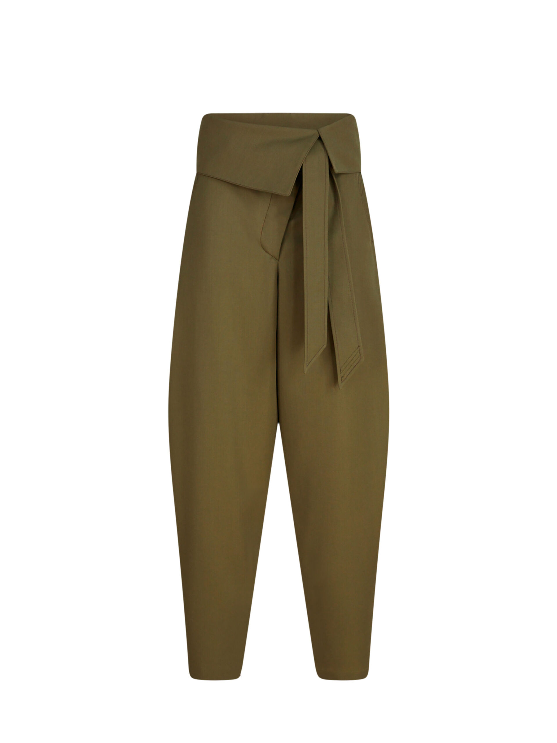 The Attico Military Green Long Pant - The Attico Pants - Designed by Gilda Ambrosio & Giorgia Tordini - Shop at Coveti