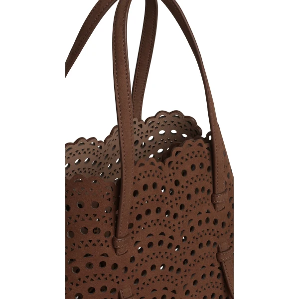 Alaïa Mina 25 In Nubuck - Alaia Bags - Laser Cut Luxury - Shop at Coveti