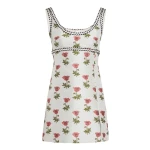 Giambattista Valli Mini Blue Floral Jacquard Dress - Giambattista Valli Dresses - Romantic Couture - Shop at Coveti