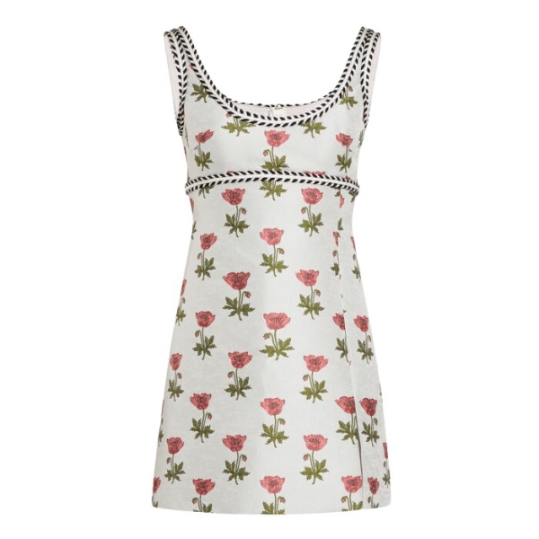 Giambattista Valli Mini Blue Floral Jacquard Dress - Giambattista Valli Dresses - Romantic Couture - Shop at Coveti