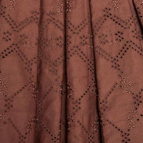 Giambattista Valli Mini Brown Pointelle Blouse - Giambattista Valli Tops - Romantic Couture - Shop at Coveti