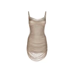 The Attico Mini Dress Silver - The Attico Dresses - Designed by Gilda Ambrosio & Giorgia Tordini - Shop at Coveti
