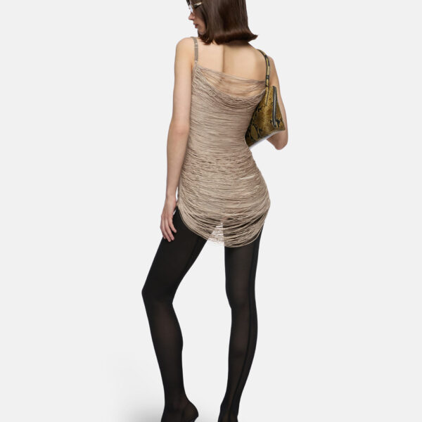 The Attico Mini Dress Silver - The Attico Dresses - Designed by Gilda Ambrosio & Giorgia Tordini - Shop at Coveti