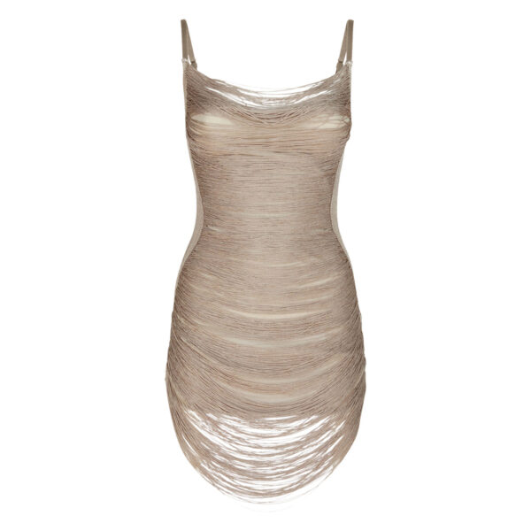 The Attico Mini Dress Silver - The Attico Dresses - Designed by Gilda Ambrosio & Giorgia Tordini - Shop at Coveti