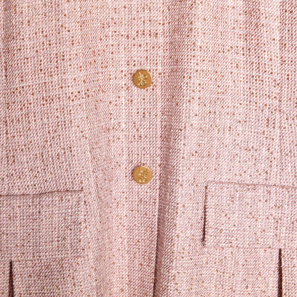 Giambattista Valli Mini Pink Iridescent Tweed Dress - Giambattista Valli Dresses - Romantic Couture - Shop at Coveti