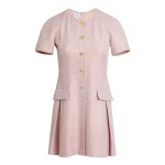 Giambattista Valli Mini Pink Iridescent Tweed Dress - Giambattista Valli Dresses - Romantic Couture - Shop at Coveti