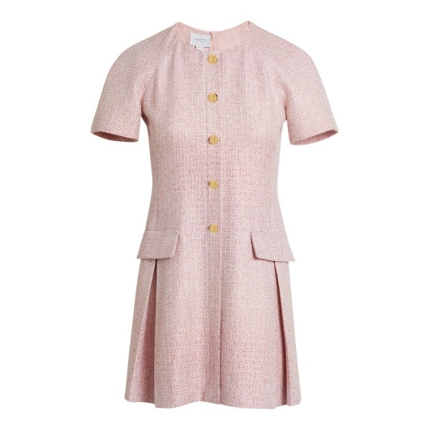 Giambattista Valli Mini Pink Iridescent Tweed Dress - Giambattista Valli Dresses - Romantic Couture - Shop at Coveti