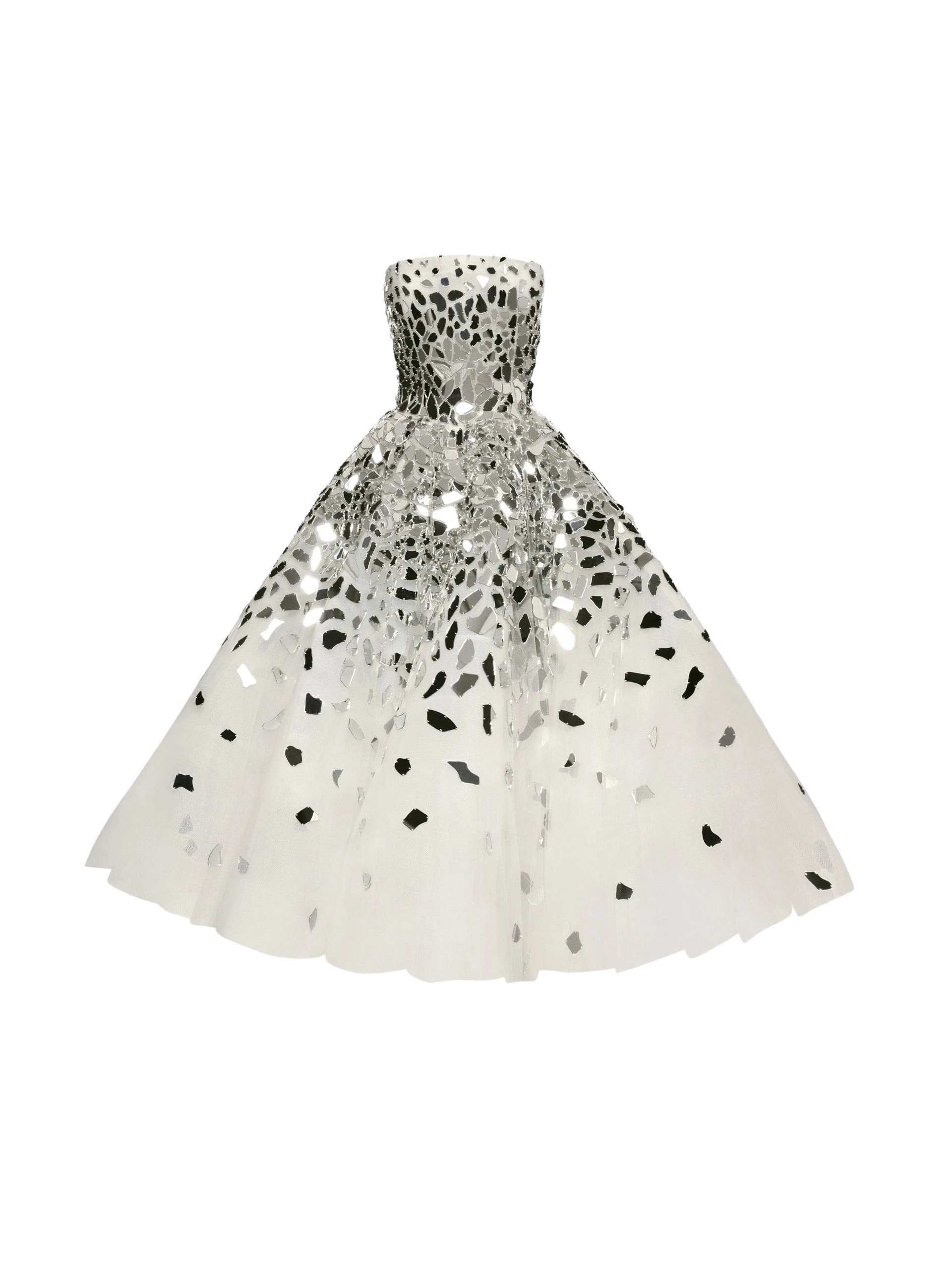 Mirrored-Mosaic-Cocktail-Dress-Oscar-de-la-Renta-Dresses90341_nobg Oscar de la Renta Mirrored Mosaic Cocktail Dress - Oscar de la Renta Dresses - American Couture - Shop at Coveti
