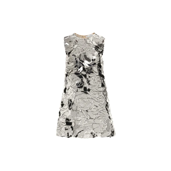 Oscar de la Renta Mirrored Mosaic Shift Dress - Oscar de la Renta Dresses - American Couture - Shop at Coveti