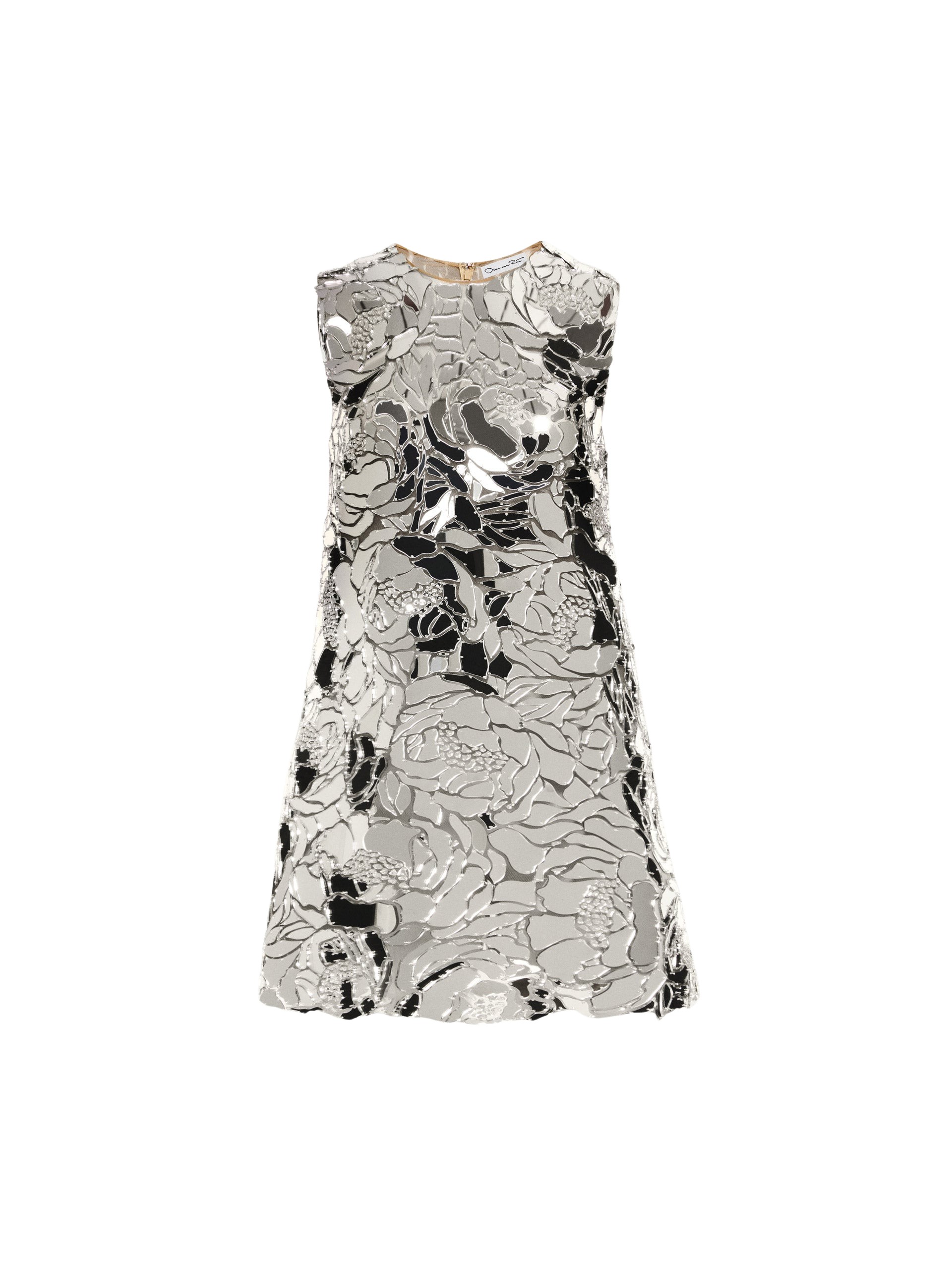 Oscar de la Renta Mirrored Mosaic Shift Dress