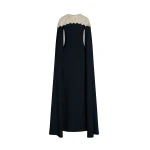 Oscar de la Renta Mother of Pearl Embroidered Caftan - Oscar de la Renta Dresses - American Couture - Shop at Coveti